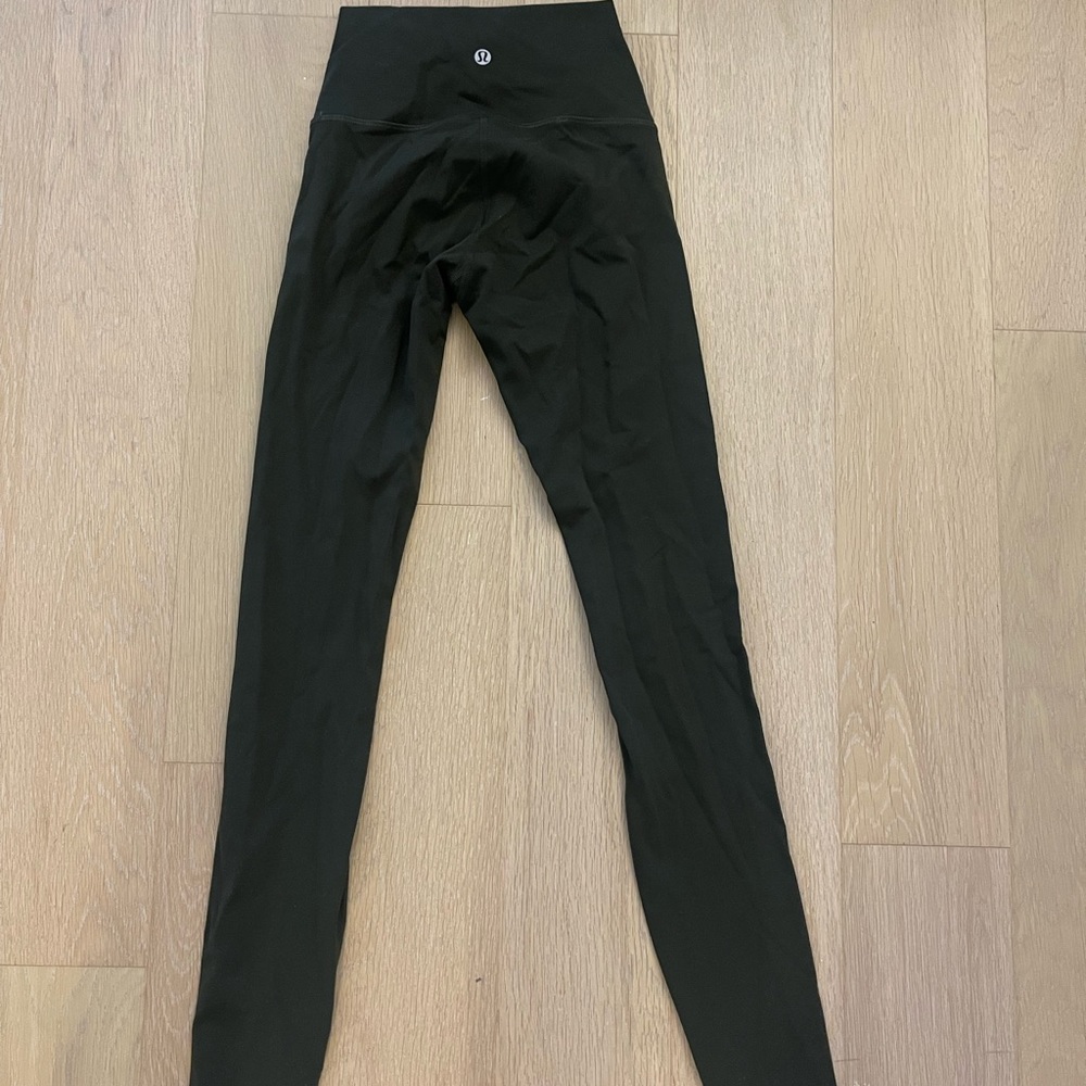 Lululemon wunder under high rise tight 28” dark olive